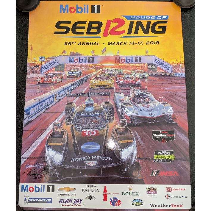 2018 Sebring Poster by Roger Warrick