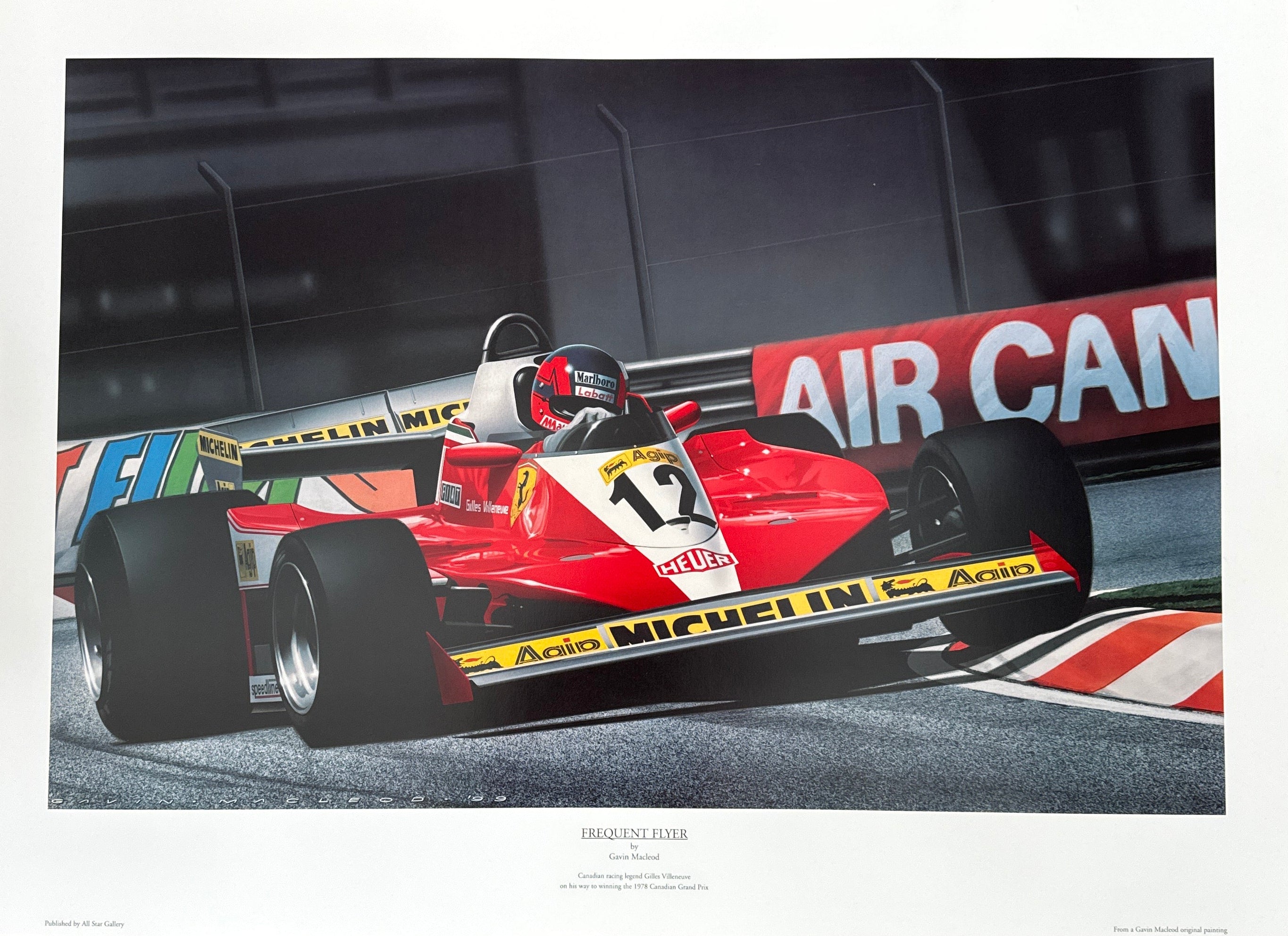 Frequent Flyer Gilles Villeneuve Print