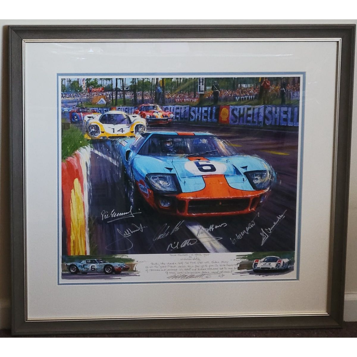 Blue Thunder LeMans 1969 Framed - Nicholas Watts