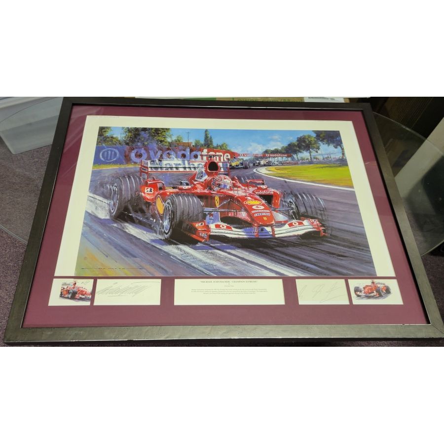Framed Signed by Schumacher - Champion Supreme - Nicholas Watts