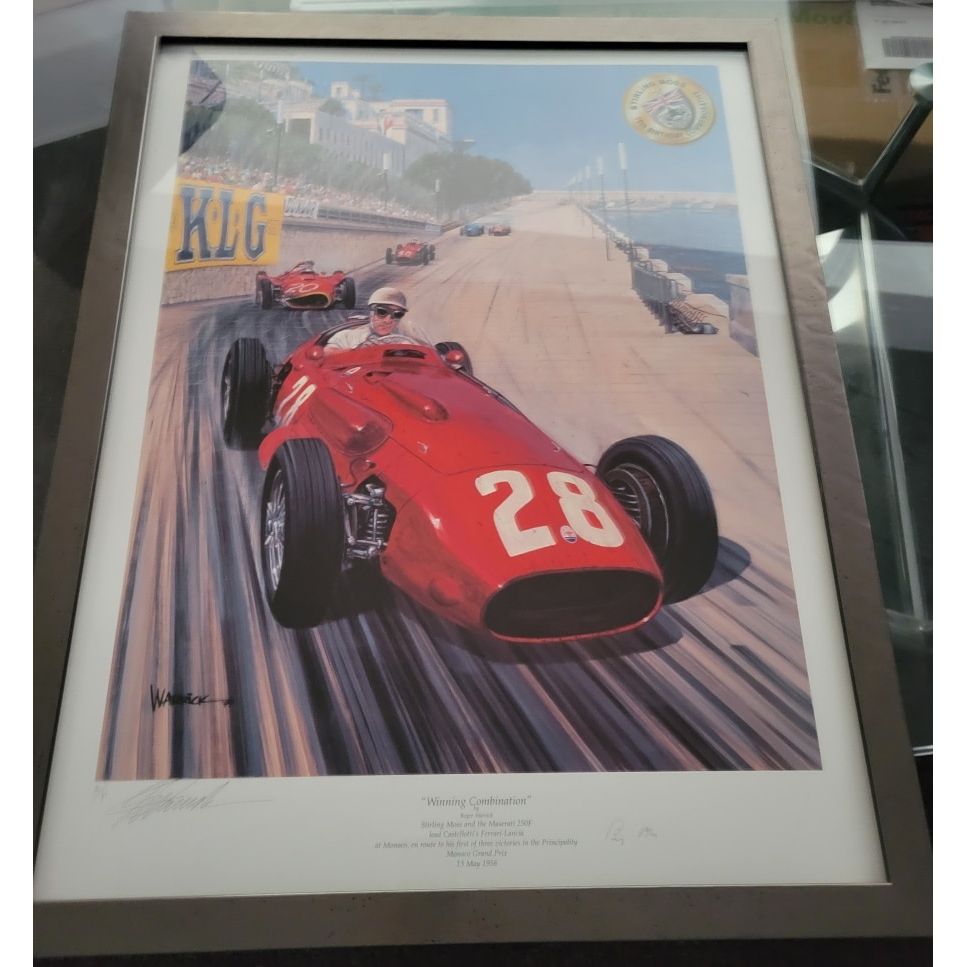 Framed Winning Combination Signed by Moss with Seal - Warrick