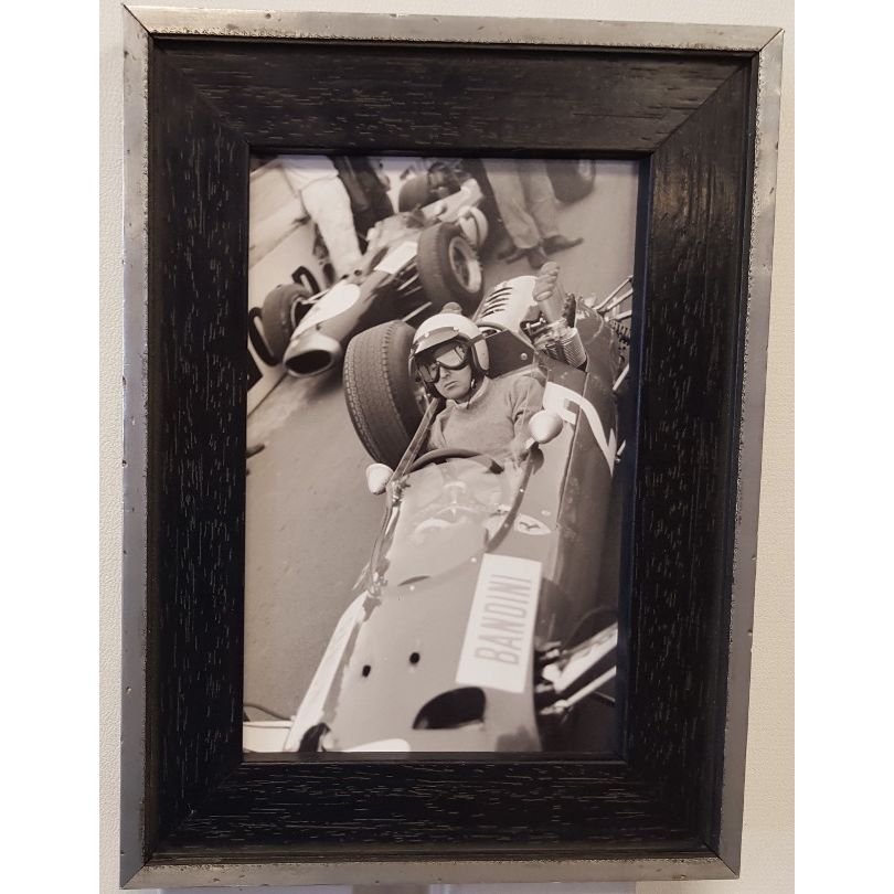 Lorenzo Bandini at 1965 Silverstone Framed Photo