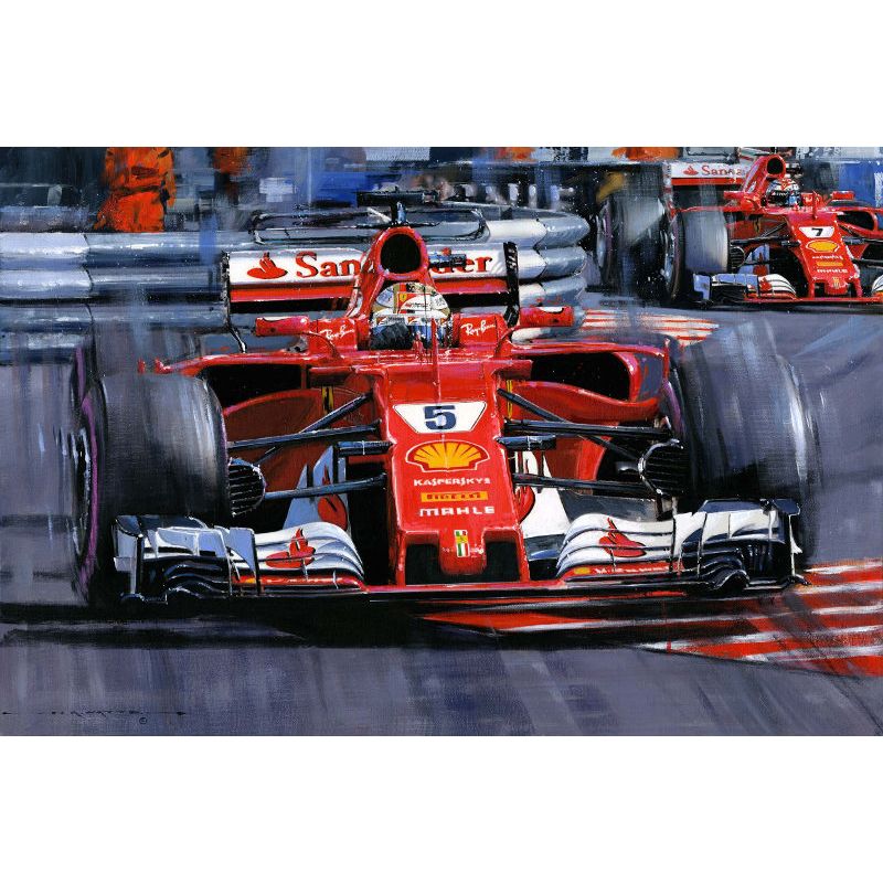 Ferrari Domination Monaco 2017 Vettel Raikkonen