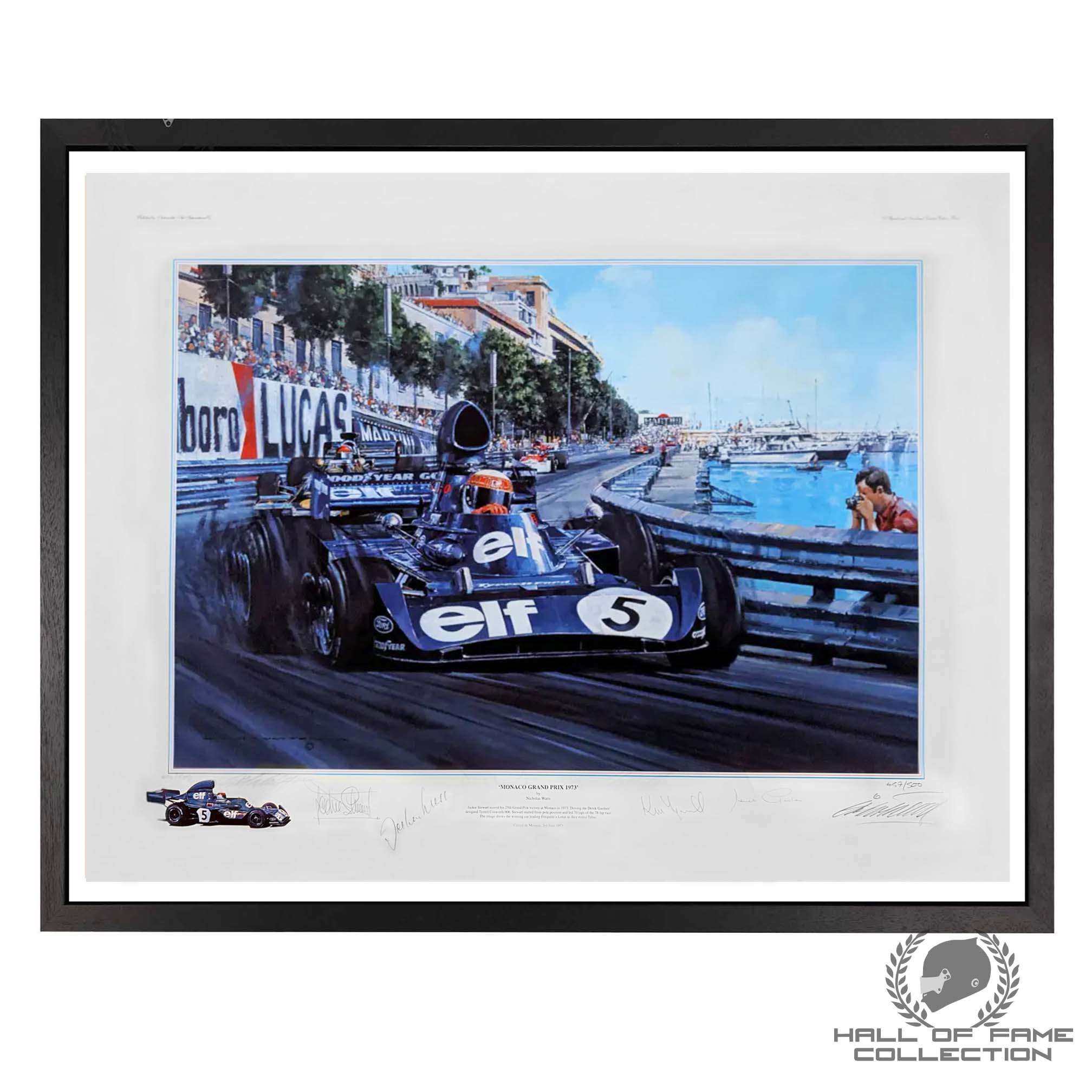 Monaco Grand Prix 1973 Available with 14 Autographs