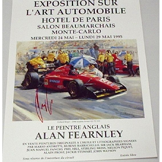 Monaco Hotel De Paris 1995 – signed by Berger