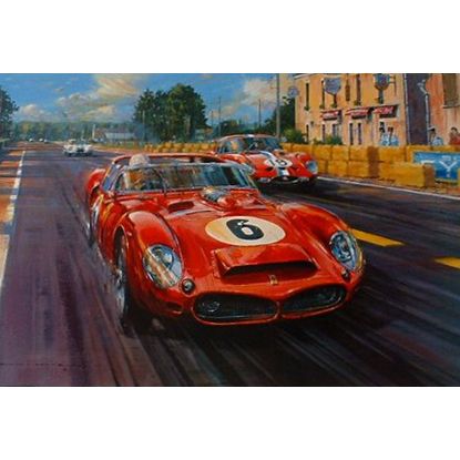 Poster Mulsanne Shadows Le Mans 1962 Nicholas Watts