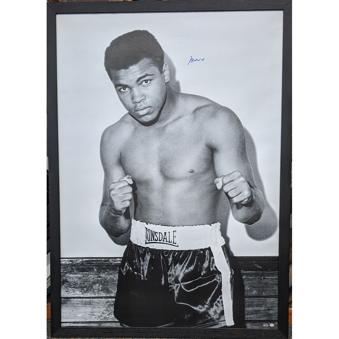 Poster Signed by Muhammad Ali
