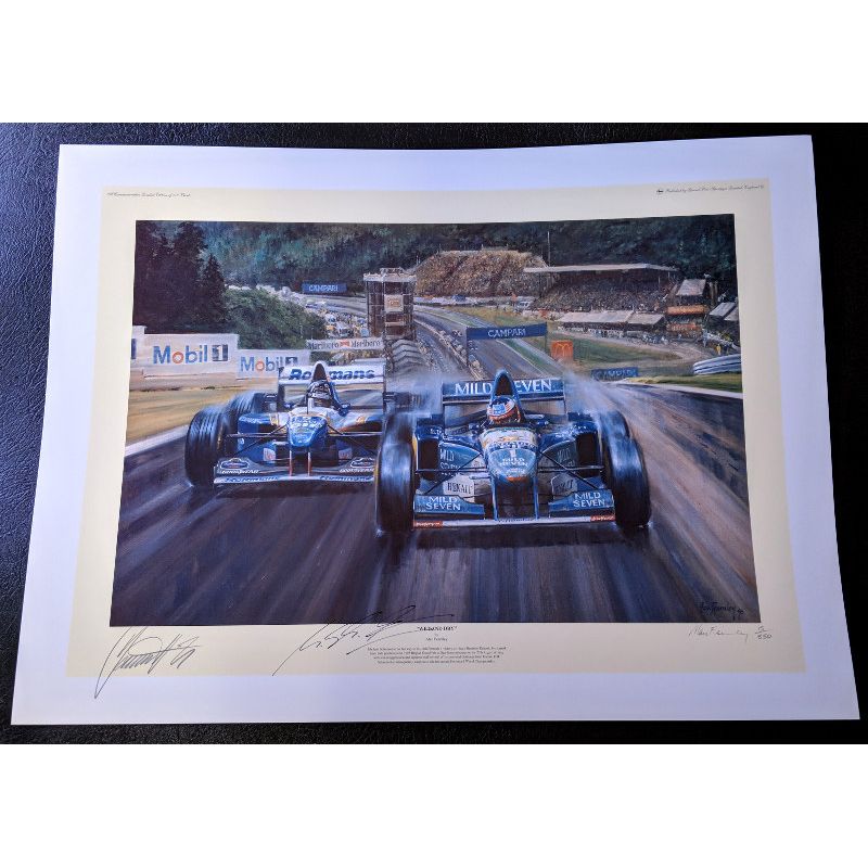 Wet and Dry Schumacher Print – Alan Fearnley