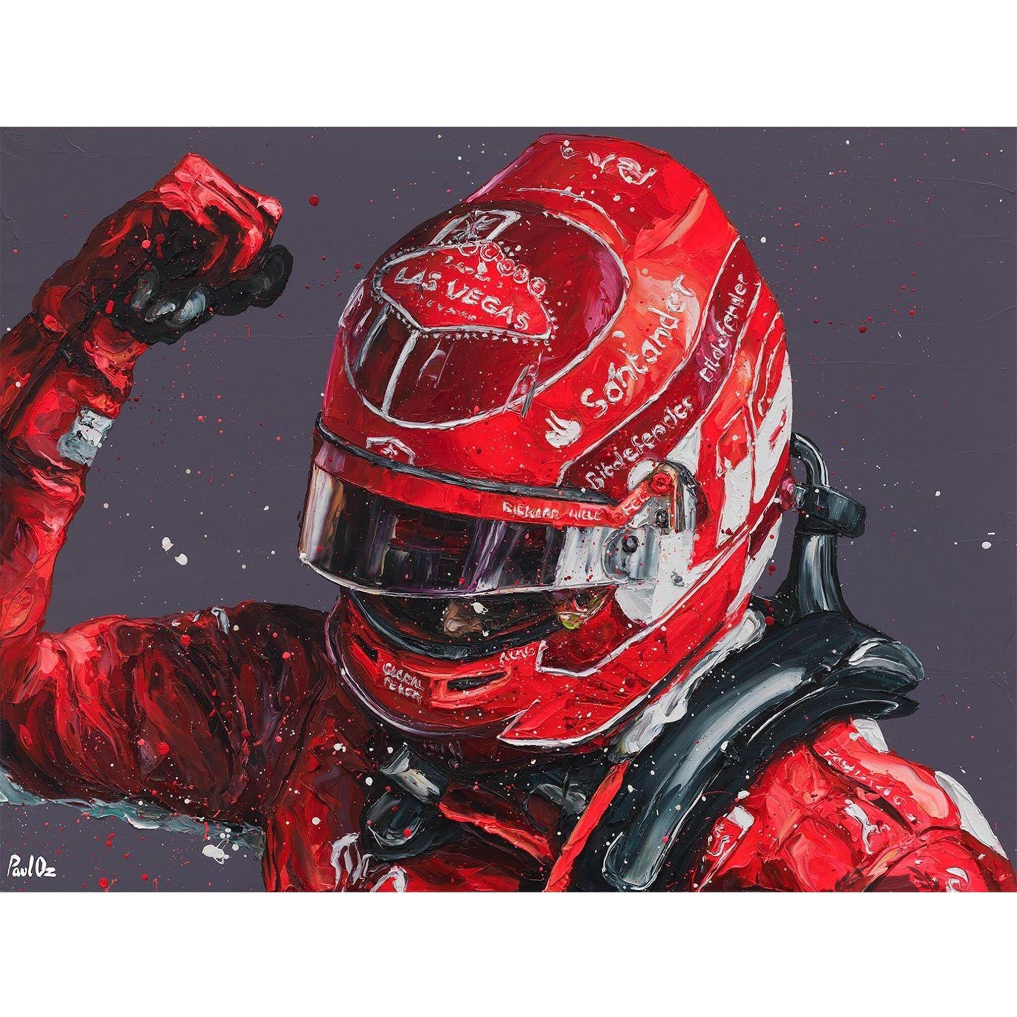Charles Leclerc Celebrating