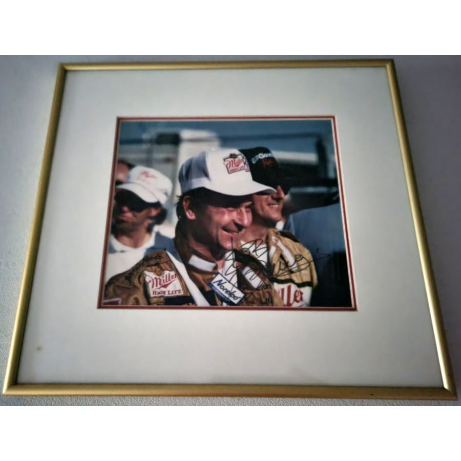 Brilliant Bob Wollek at Daytona Autographed Framed Photo