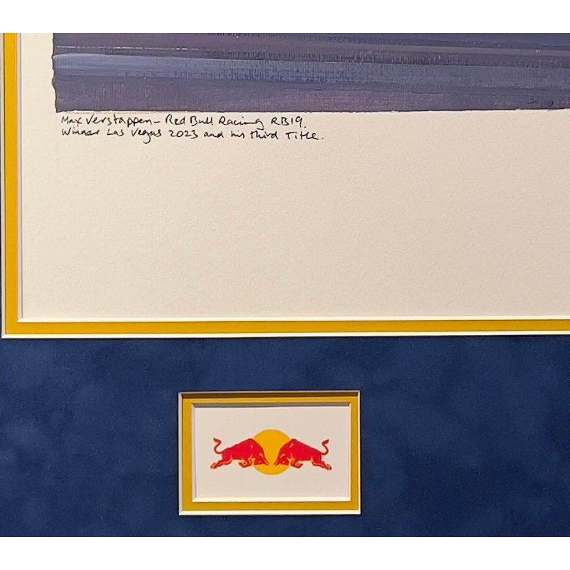 Dominant Verstappen Nicholas Watts Painting - Bottom Left Detail