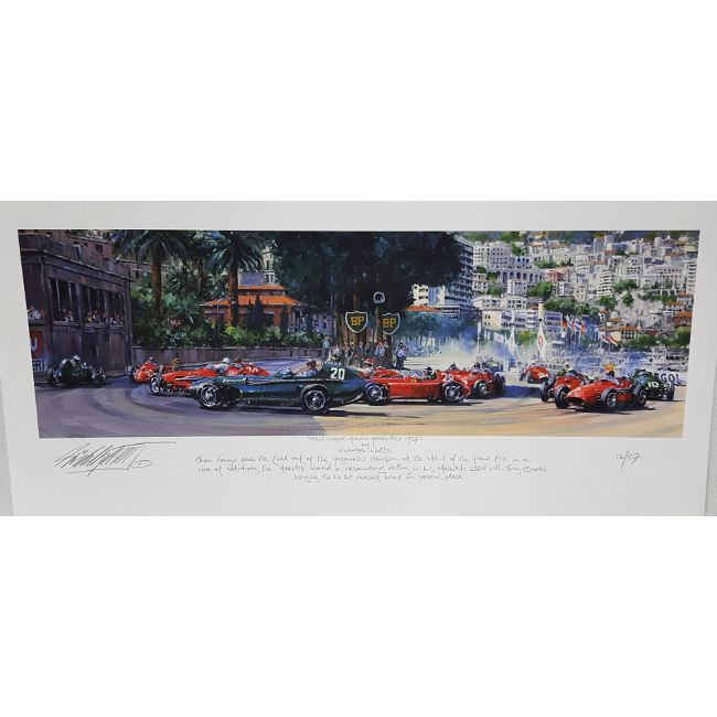 First Corner - Monaco Grand Prix 1957 - Nicholas Watts