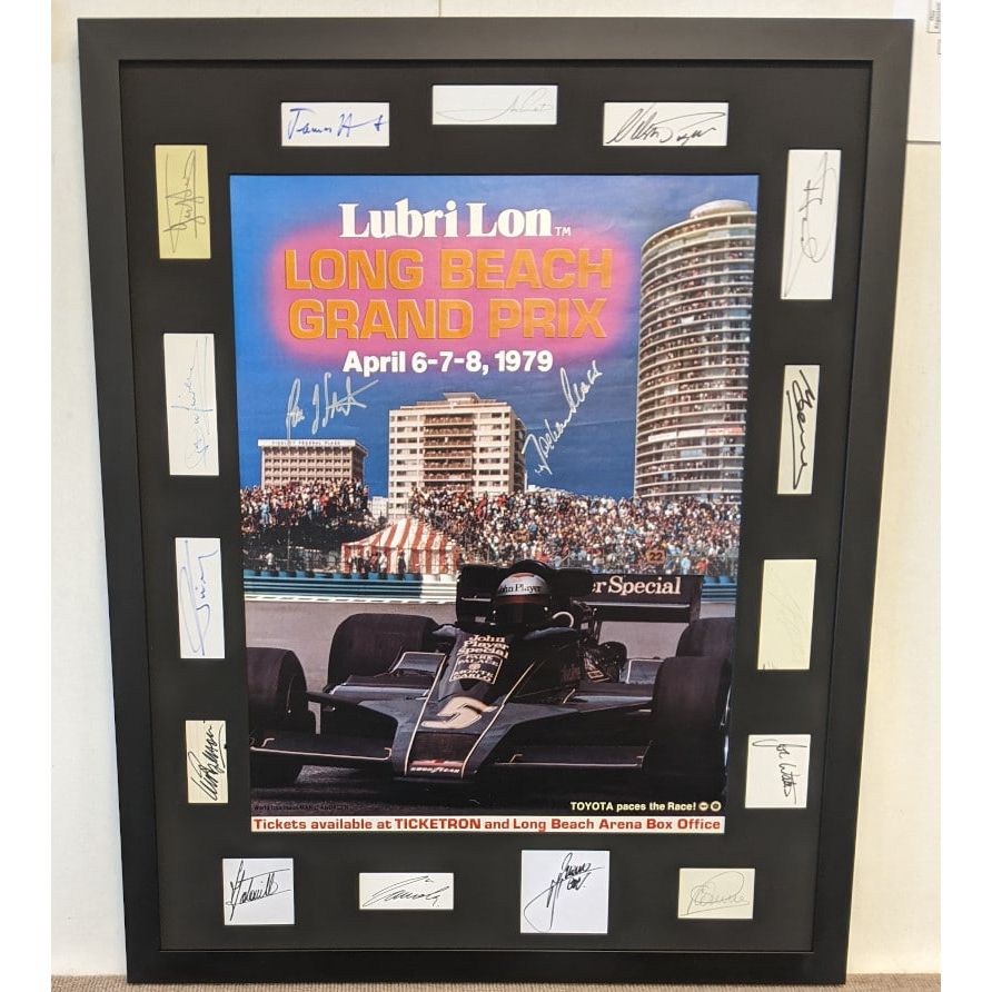 Framed Long Beach Poster