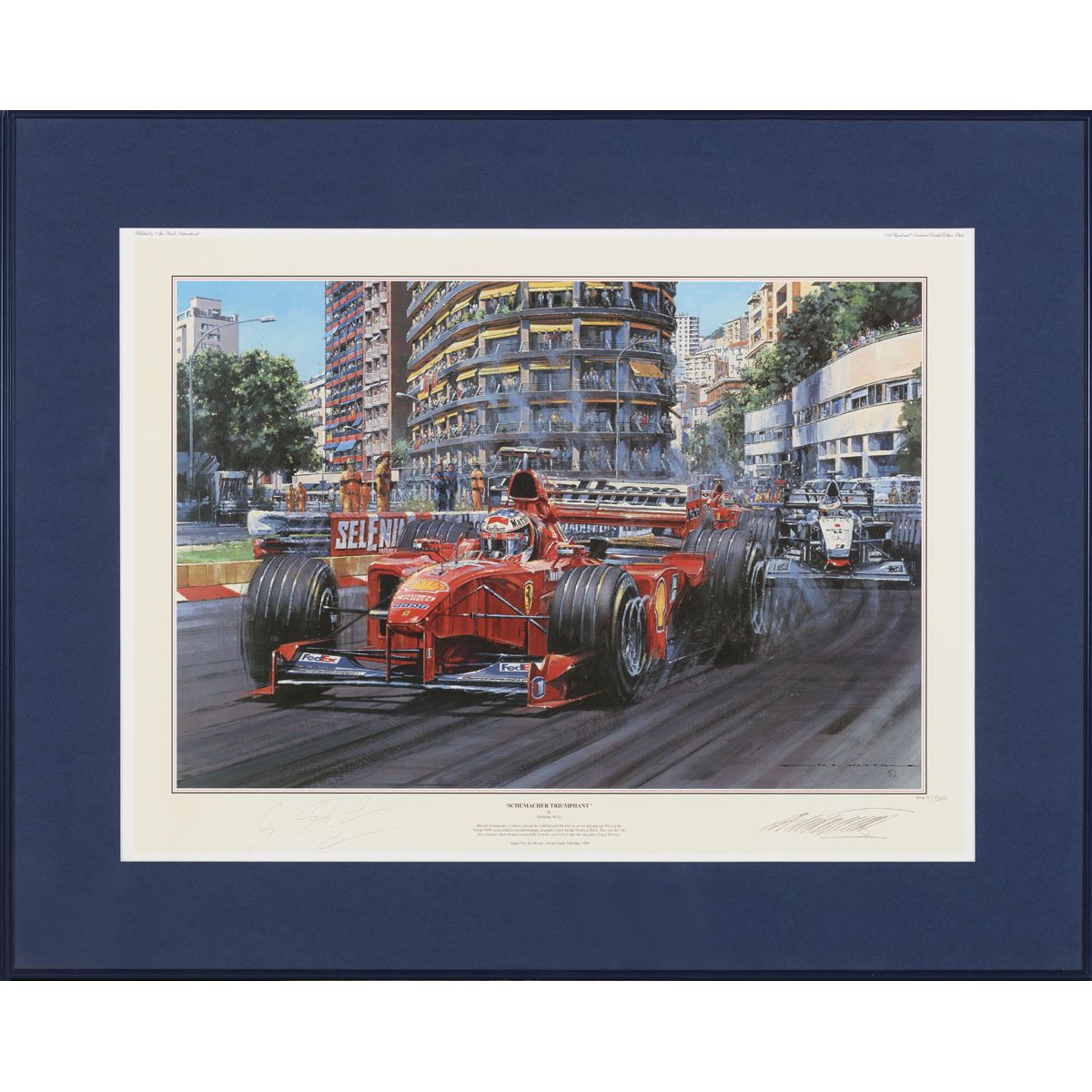 Framed Schumacher Triumphant Signed by Michael Schumacher – Nicholas Watts