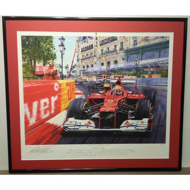 Grand Prix De Monaco 2012 Signed by Fernando Alonso