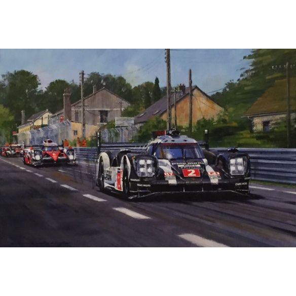 Hybrids on Mulsanne LeMans Nicholas Watts Print