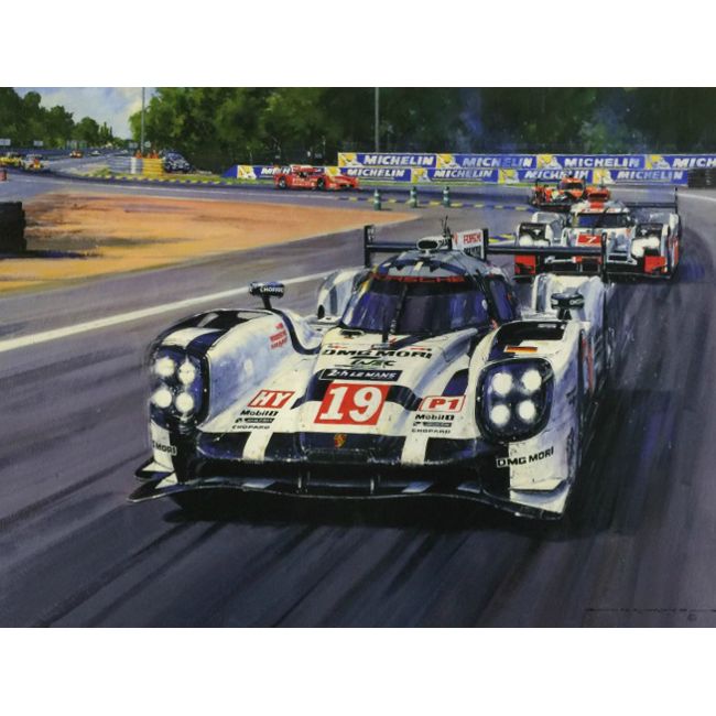 Porsche Print Le Mans 2015 Record Win