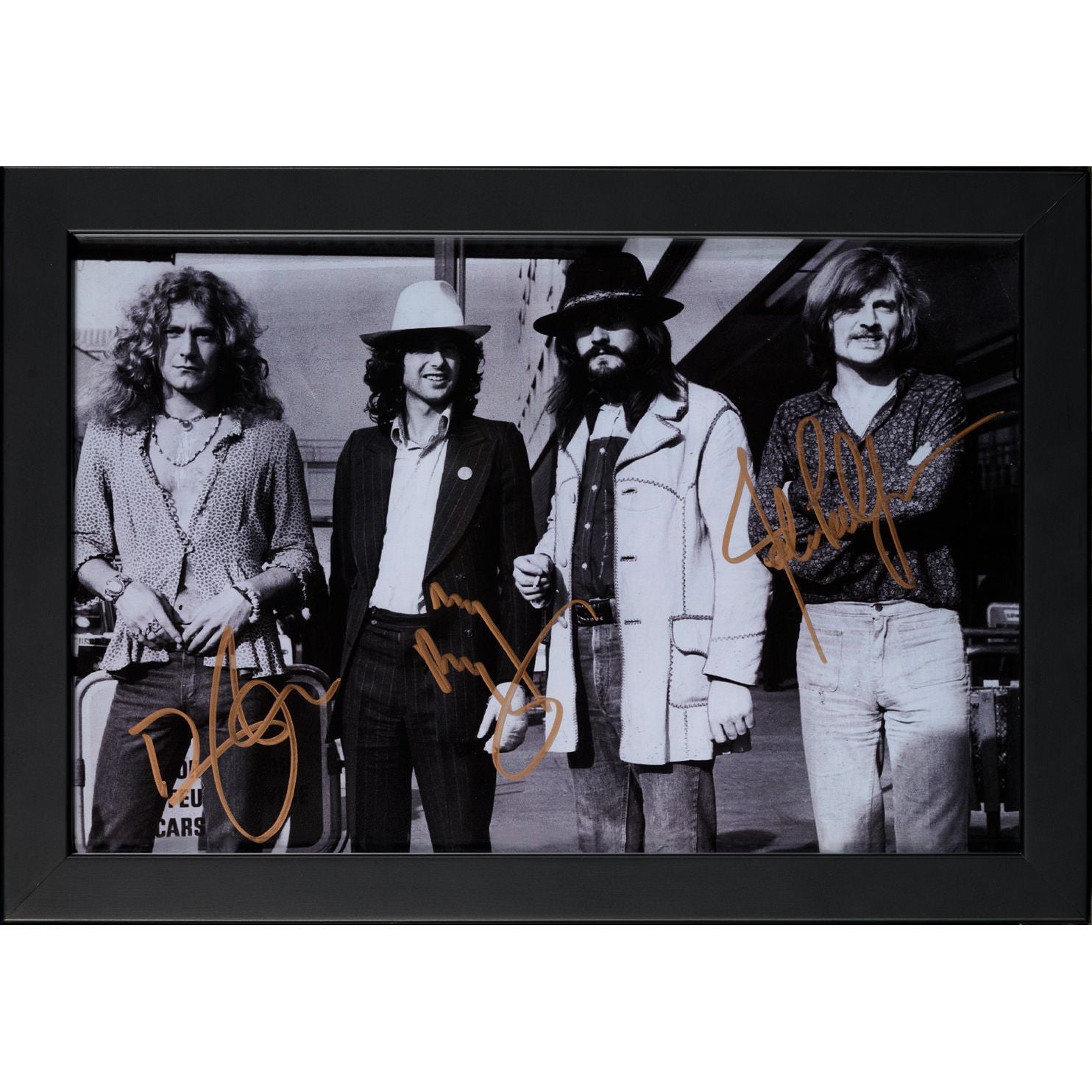 Led Zeppelin Autographed Framed Photo B
