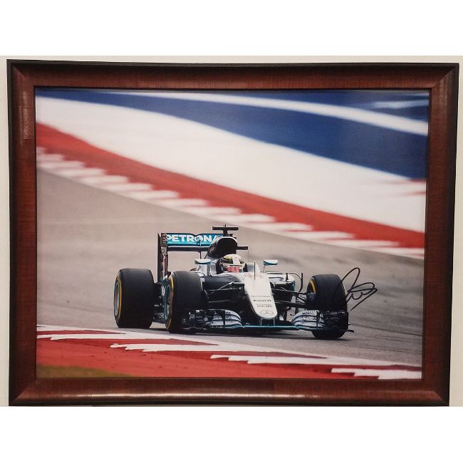 Lewis Hamilton Autographed Photo 5