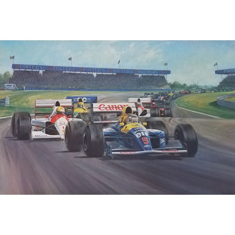 Mansell British Victory by Alan Fearnley