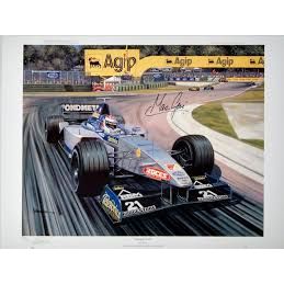 Minardi Ford Signed by Marc Gene - Roger Warrick