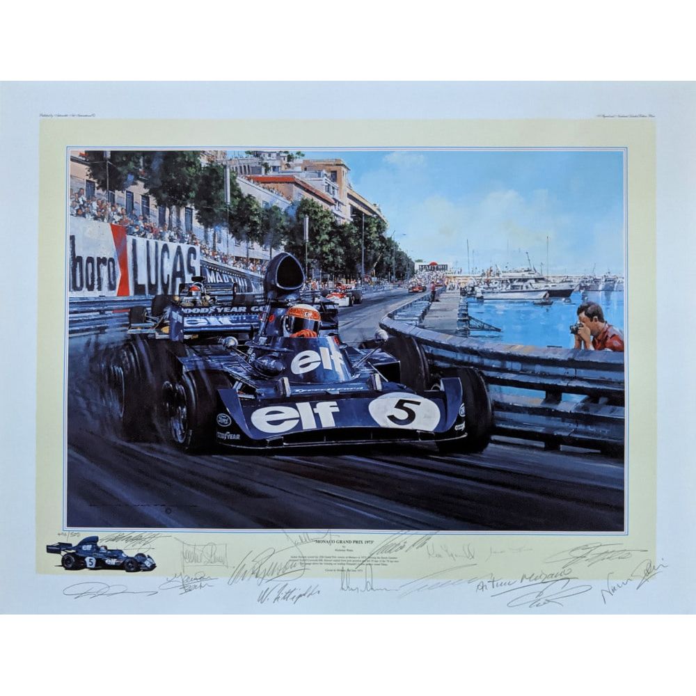 Monaco GP 1973 14 Signatures - Nicholas Watts