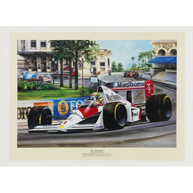 Mr. Monaco Ayrton Senna by Hector Cademartori