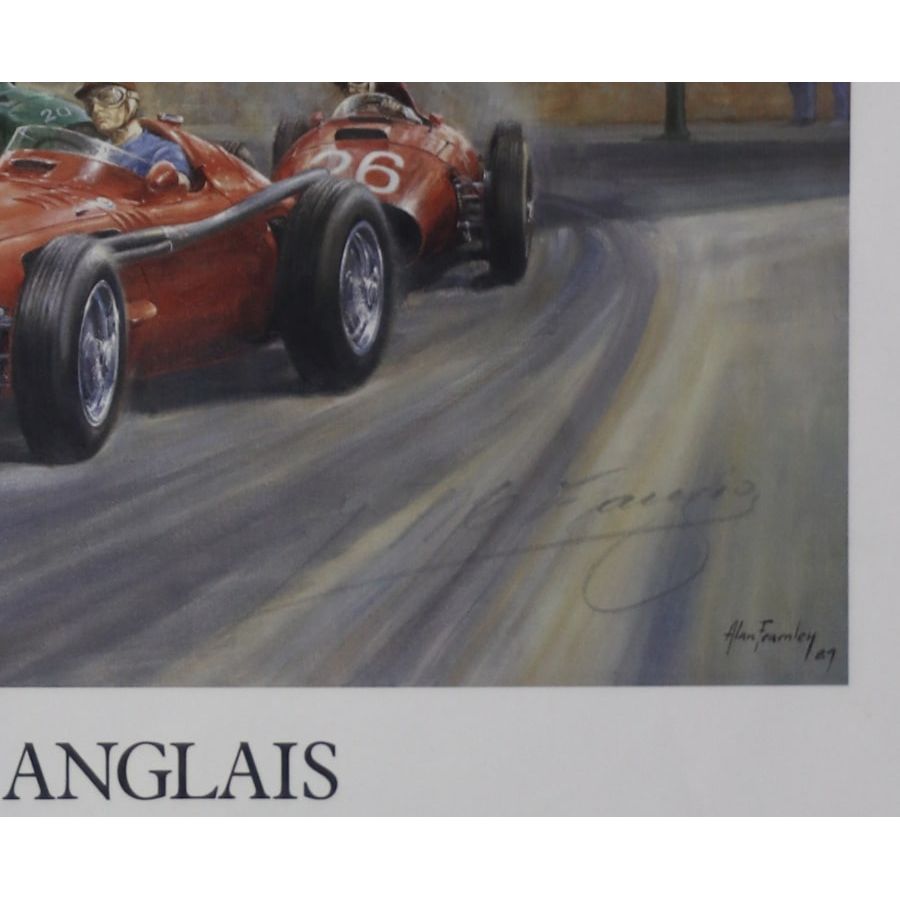 Signature Detail - 1990 Hotel de Paris Signed by Fangio - Alan Fearnley