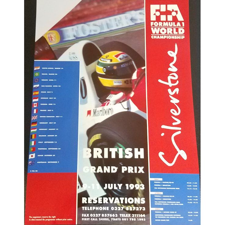 Silverstone 1993 Poster