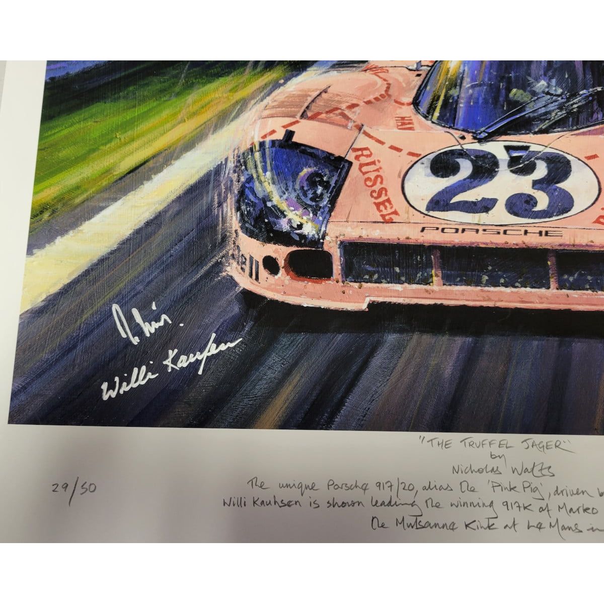 The Truffeljager Autograph Detail - Nicholas Watts