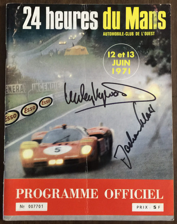 1971 Le Mans Program Signed by Haywood & Mass