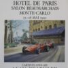 1990 Hotel de Paris Signed by Fangio - Alan Fearnley