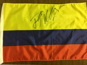 Juan Pablo Montoya Autographed Replica Colombian Flag