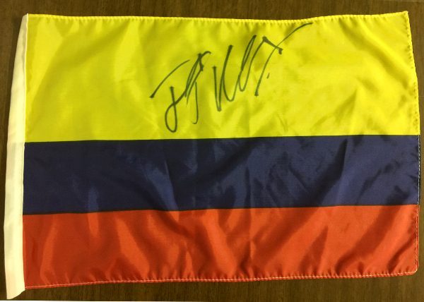 Juan Pablo Montoya Autographed Replica Colombian Flag