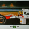Ayrton Senna Print by Zsolt Nagy