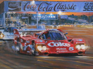 Duel at Sunset Signed by 3 Drivers