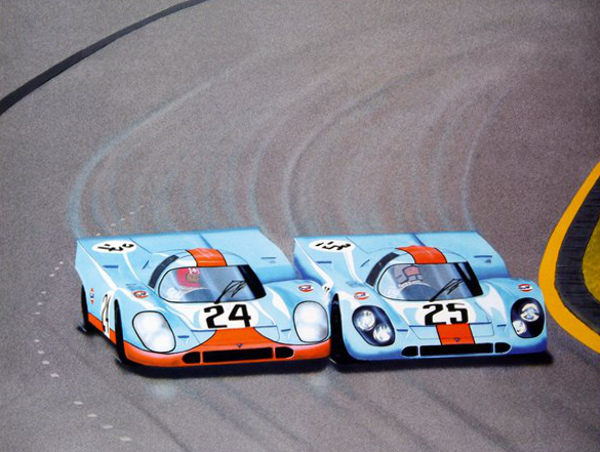 Eau Rouge Spa 1000K 1970 by Robin Thompson - Autographed