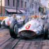Vintage car racing artwork Nicholas Watts for sale