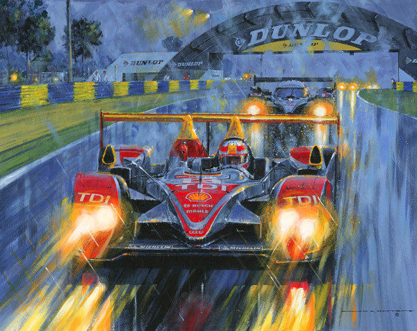 LeMans Supremo Print with 9 Autographs