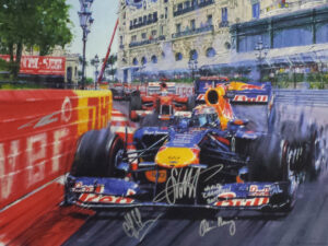 Victorious Vettel Signed by Sebastian Vettel & More Drivers