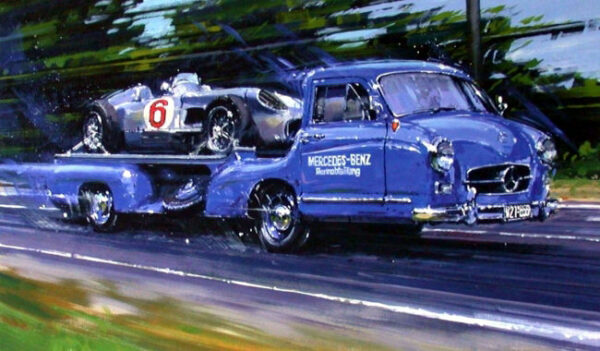 1955 Mercedes High Speed Transporter Signed by Moss