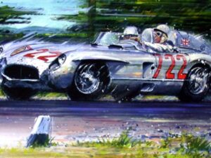 1955 Mille Miglia Mercedes 300 SLR - Moss & Jenkinson Autographs