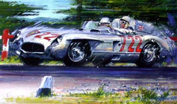 1955 Mille Miglia Mercedes 300 SLR - Moss & Jenkinson Autographs
