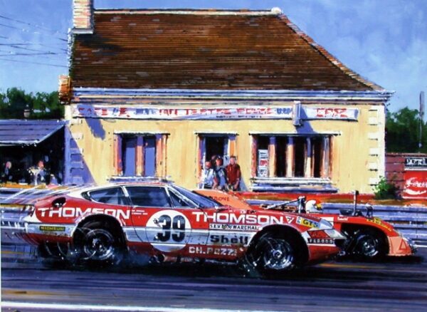 1973 Le Mans Ferrari Daytona Class Winner Signed by Elford