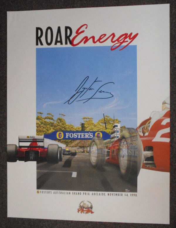 1990 Official Australia Grand Prix Signed by Senna
