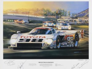 1993 Daytona 24 Hour Race Signed by Dan Gurney & 3 Drivers