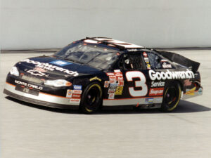 8 x 10 color photo of Dale Earnhardt in the Goodwrench 3 car