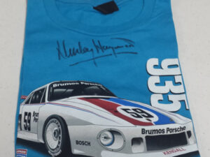 935 Brumos Porsche #59 T-Shirt Signed by Haywood
