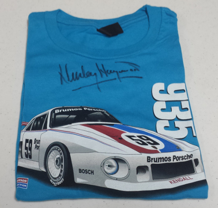 935 Brumos Porsche #59 T-Shirt Signed by Haywood