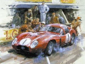 Maserati 450S Signed by Moss